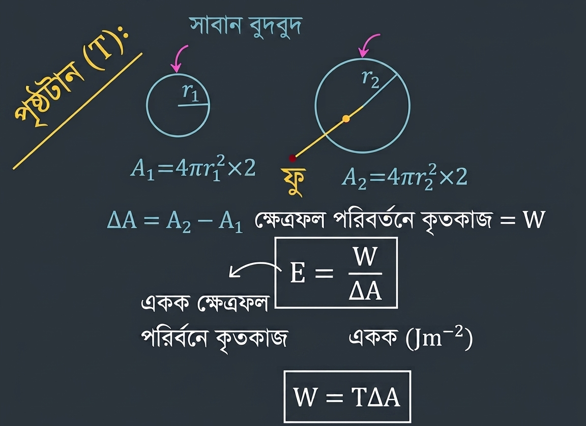পৃষ্ঠশক্তির পরীক্ষামূলক প্রমাণ